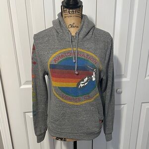 Aviator Nation Gray Rainbow Hoodie